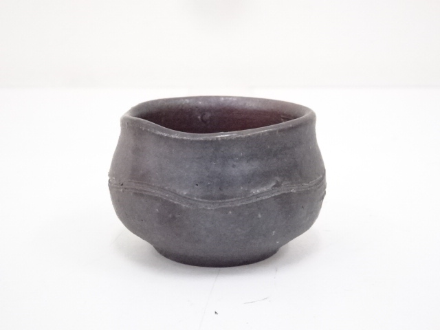 新品未使用 藤原陶臣 蛸と壺 備前焼 共箱 小物入れ ペン立て